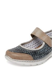Rieker Półbuty L32B5-42 Granatowy. Kolor: niebieski. Materiał: materiał, syntetyk #5