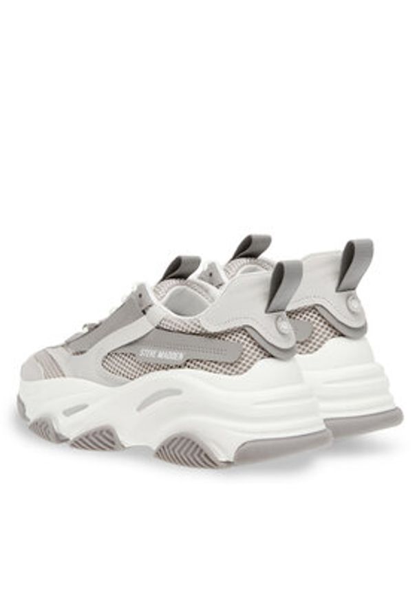 Steve Madden Sneakersy Possession-E Sneaker SM19000033-04005-GGY Szary. Kolor: szary. Materiał: skóra