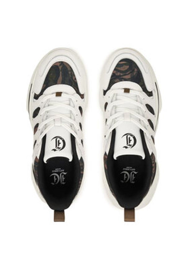 Just Cavalli Sneakersy 79QA3SA3 ZSD36 Biały. Kolor: biały. Materiał: skóra