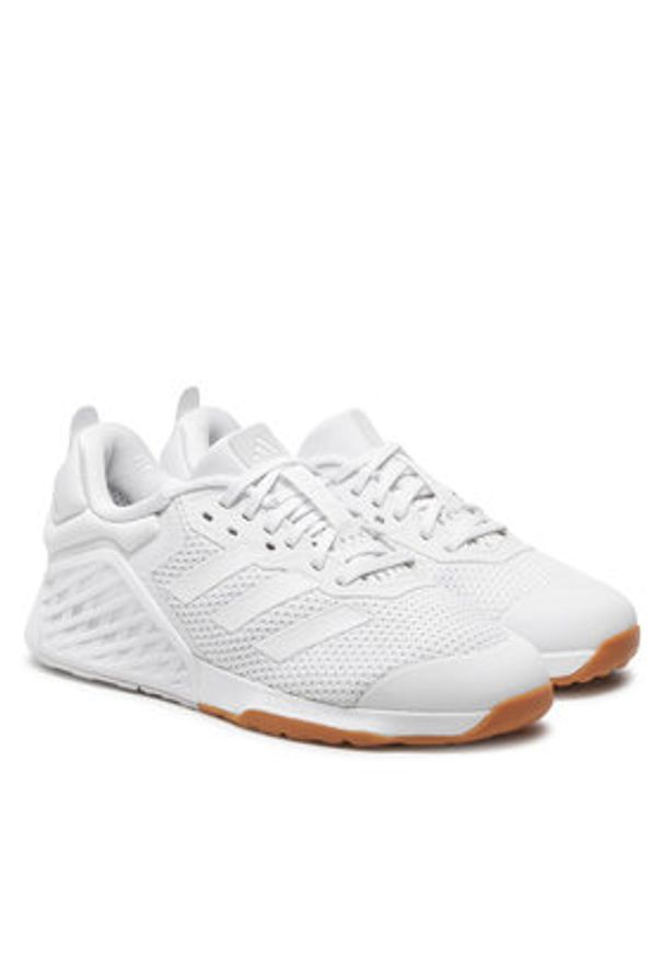 Adidas - adidas Buty na siłownię Dropset 3 ID8633 Biały. Kolor: biały. Materiał: materiał, mesh. Sport: fitness
