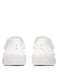 Crocs Klapki BAYA PLATFORM CLOG 208186-100 Biały. Kolor: biały. Materiał: materiał. Obcas: na platformie