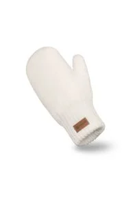 Rękawiczki damskie PaMaMi - Ecru. Materiał: poliamid, akryl #1