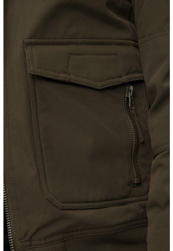 Aeronautica Militare - AERONAUTICA MILITARE Zielona męska kurtka Iconic Pilot, Rozmiar 52. Kolor: zielony. Materiał: poliamid