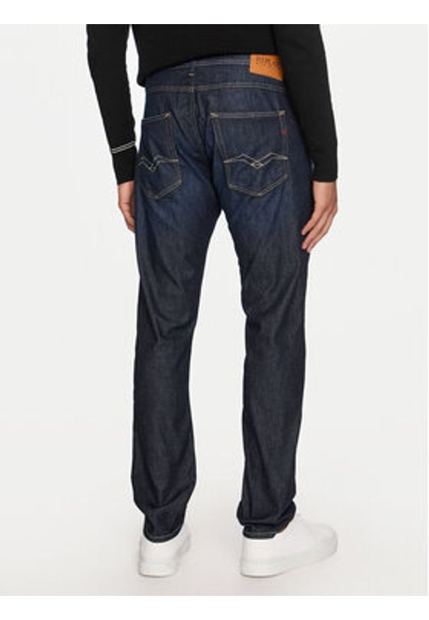 Replay Jeansy M1008J.000.785 774 Granatowy Slim Fit. Kolor: niebieski