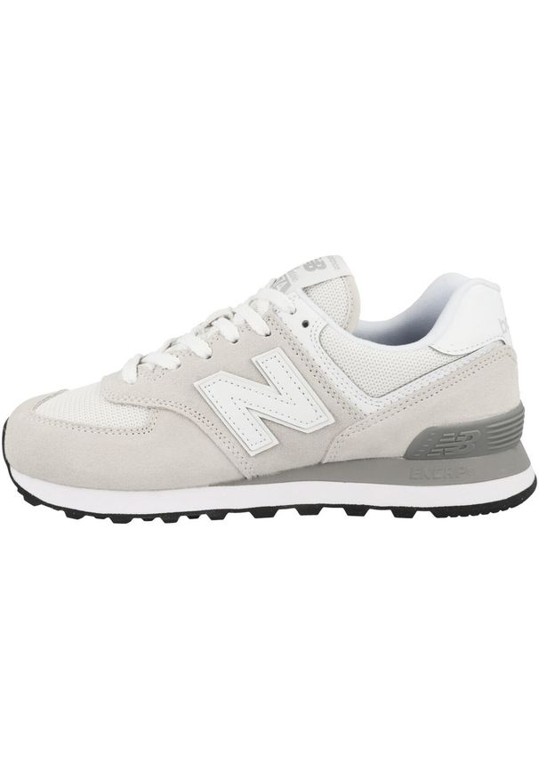 Buty Lifestyle New Balance Sneakers - Dla Kobiet Damskie. Okazja: na co dzień. Kolor: biały, wielokolorowy, szary. Materiał: skóra