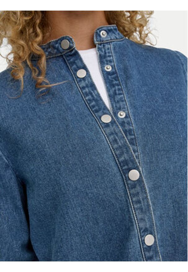 only - ONLY Koszula jeansowa Belle 15347085 Niebieski Regular Fit. Kolor: niebieski. Materiał: bawełna