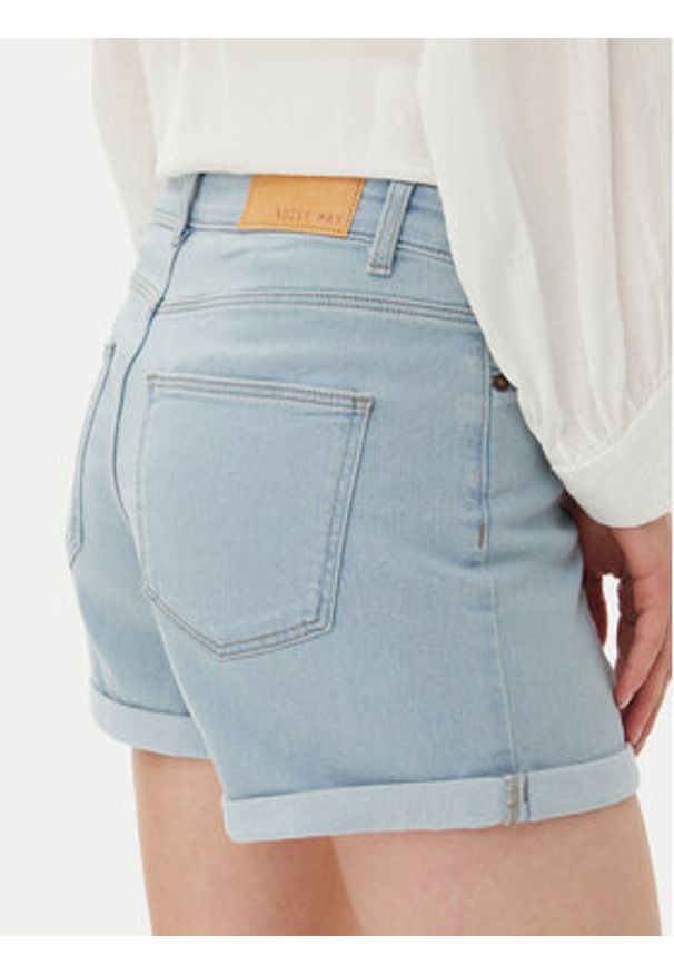 Noisy may - Noisy May Szorty jeansowe Debby 27032491 Niebieski Slim Fit. Kolor: niebieski. Materiał: bawełna