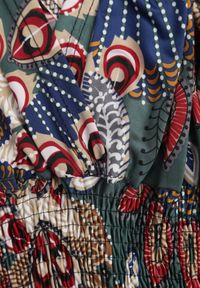 Born2be - Ciemnozielona Sukienka Zarena. Kolor: zielony. Długość rękawa: bez rękawów. Typ sukienki: kopertowe. Styl: boho #6