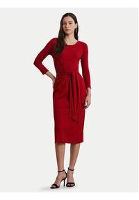 Lauren Ralph Lauren - LAUREN RALPH LAUREN Sukienka codzienna 200973598002 Czerwony Slim Fit. Okazja: na co dzień. Kolor: czerwony. Materiał: bawełna. Typ sukienki: proste. Styl: casual #5