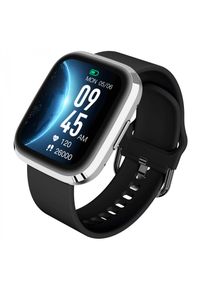 GARETT - Smartwatch Garett GRC Style srebrno-czarny. Rodzaj zegarka: smartwatch. Kolor: wielokolorowy, srebrny, czarny. Styl: casual, sportowy, elegancki