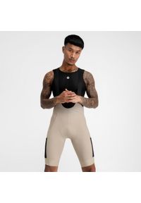 Spodenki rowerowe Gravel męskie SIROKO Rocket. Kolor: wielokolorowy, beżowy, czarny. Materiał: nylon