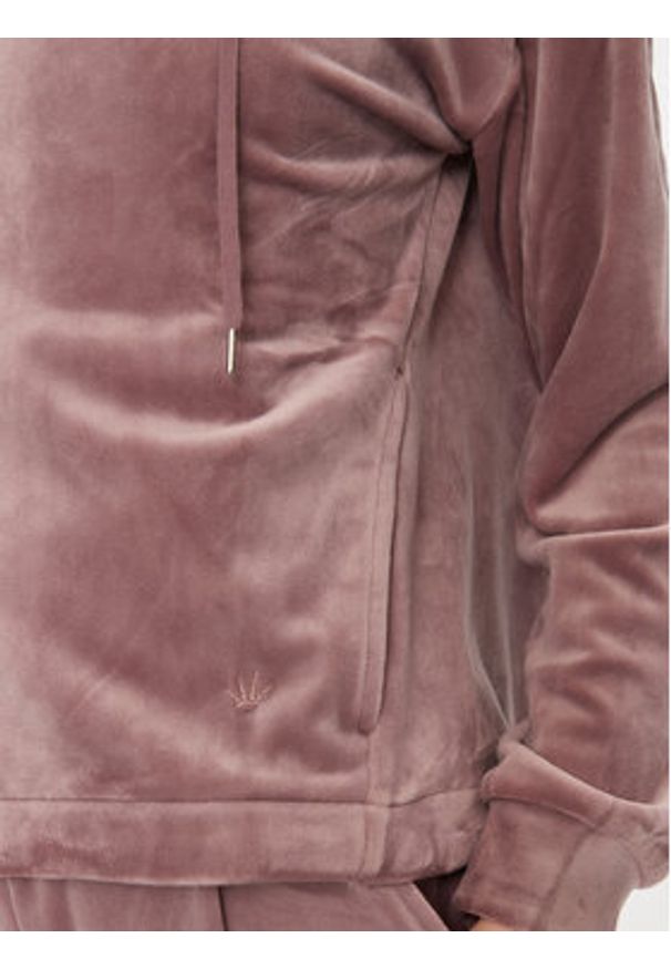 Triumph Bluza Cozy Comfort Velour Zip Jacket 10216555 Brązowy Regular Fit. Kolor: brązowy. Materiał: welur, wiskoza