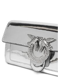 Pinko - PINKO Torebka Love One Wallet C AI 24-25 PLTT 100062 A1JD Srebrny. Kolor: srebrny. Materiał: skórzane #4