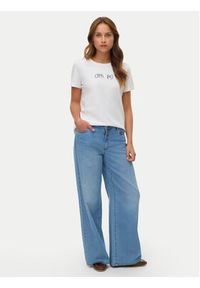 Vero Moda T-Shirt Ikami 10340181 Biały Regular Fit. Kolor: biały. Materiał: bawełna #5