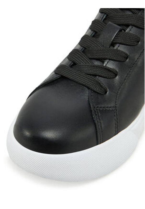 Love Moschino - LOVE MOSCHINO Sneakersy JA15034G1MIA100A Czarny. Kolor: czarny. Materiał: skóra