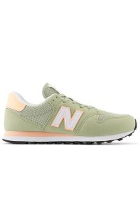 Buty New Balance GW500ME2 - zielone. Okazja: na co dzień. Zapięcie: sznurówki. Kolor: zielony. Materiał: materiał, tworzywo sztuczne, guma. Szerokość cholewki: normalna #1