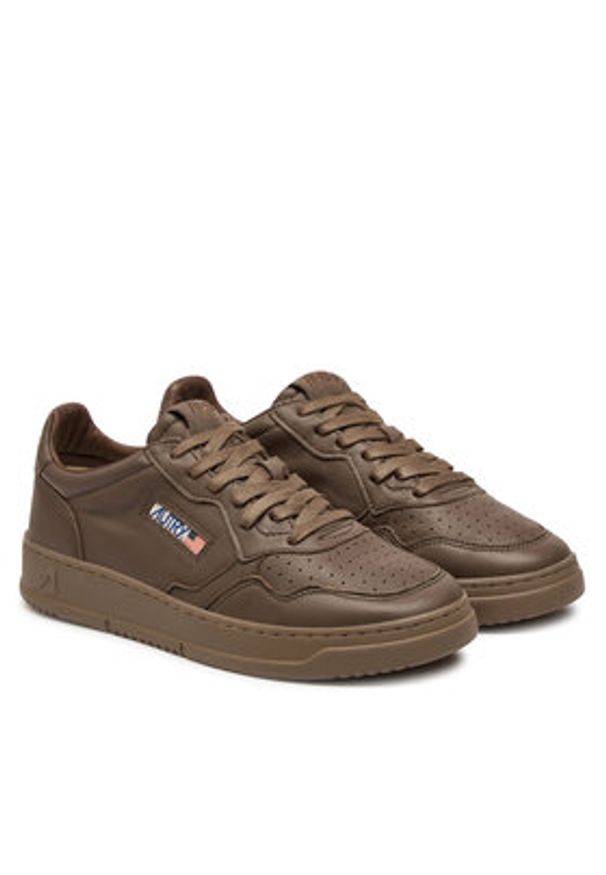 AUTRY Sneakersy AULM SG21 Brązowy. Kolor: brązowy. Materiał: skóra