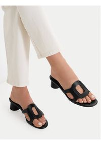 Gino Rossi - GINO ROSSI Klapki C-XRY0726-1 Czarny. Kolor: czarny. Materiał: skóra #3