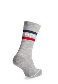 MONS ROYALE - Skarpety turystyczne Mons Royale Signature Crew Sock. Kolor: szary. Sport: turystyka piesza