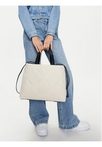 Calvin Klein Torebka Quilt Shopper_Canvas K60K611756 K60K611756 Écru. Materiał: skórzane