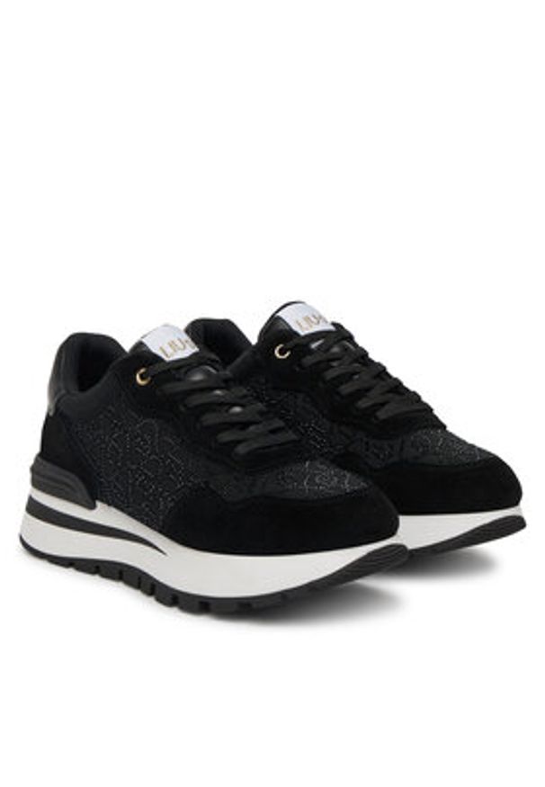 Liu Jo Sneakersy Amazing 20 BA5043 PX248 Czarny. Kolor: czarny. Materiał: zamsz, skóra