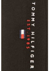 TOMMY HILFIGER - Tommy Hilfiger - Spodnie. Kolor: czarny. Materiał: bawełna, dzianina. Wzór: gładki #5