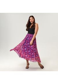 Sinsay - Spódnica midi plisowana - Wielobarwny #1