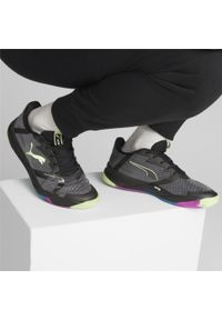 Buty halowe Puma Accelerate Turbo Nitro II. Kolor: czarny, niebieski, wielokolorowy. Materiał: tkanina, materiał, syntetyk. Sport: piłka ręczna #2