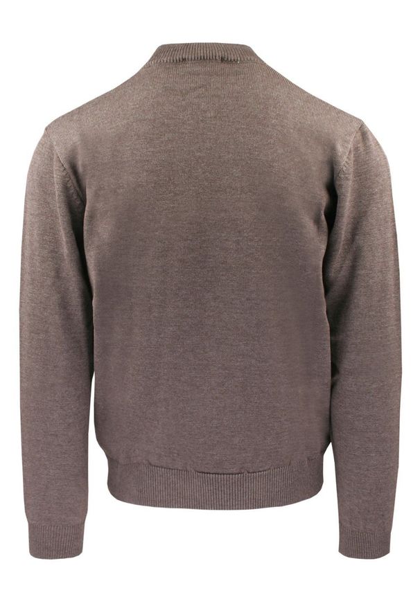 Sweter dla Mężczyzny - Lasota - Jasny Brąz, Krótki Zamek. Kolor: beżowy, wielokolorowy, brązowy. Materiał: akryl, bawełna. Długość: krótkie. Sezon: zima, jesień