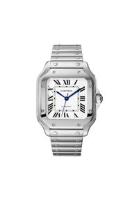 Cartier - CARTIER ZEGAREK Santos WSSA0029. Rodzaj zegarka: cyfrowe. Materiał: skóra, syntetyk