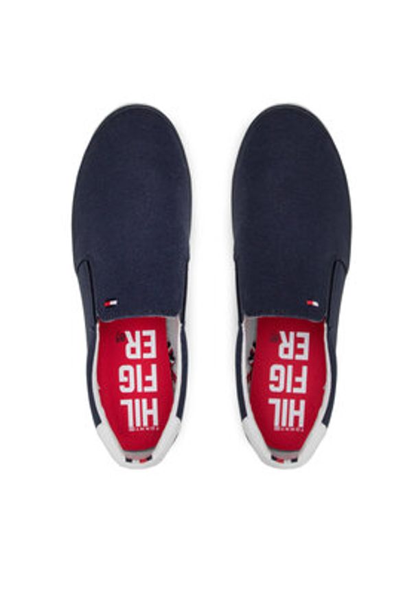TOMMY HILFIGER - Tommy Hilfiger Tenisówki Harlow 2D FM0FM00597 Granatowy. Kolor: niebieski. Materiał: materiał