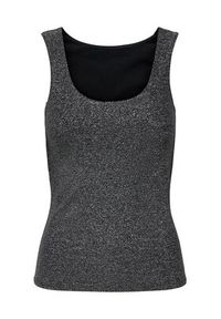 only - ONLY Top Lea 15356494 Szary Regular Fit. Kolor: szary. Materiał: wiskoza #3