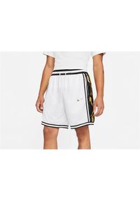 Spodnie treningowe męskie Nike Dri-fit Dna+. Kolor: biały. Materiał: materiał, syntetyk. Technologia: Dri-Fit (Nike). Długość: krótkie. Sport: fitness