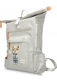 Guess - Plecak Nimmy Cool&Cute 2.0 Bear do laptopa szary. Kolor: szary