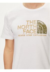 The North Face T-Shirt Rust 2 NF0A87NW Biały Regular Fit. Kolor: biały. Materiał: bawełna
