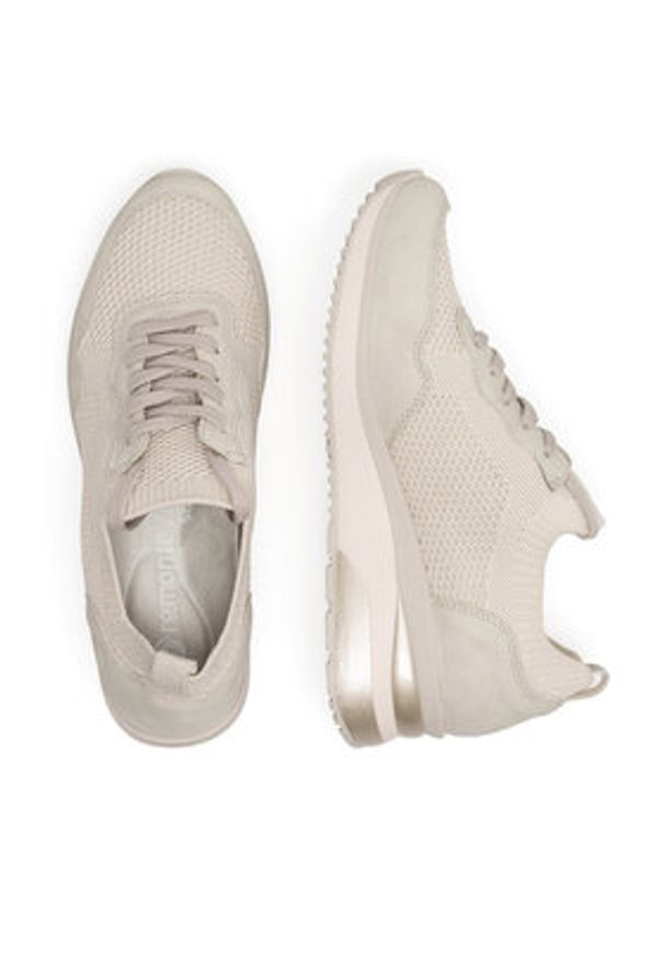 Remonte Sneakersy D2406-60 Beżowy. Kolor: beżowy. Materiał: materiał