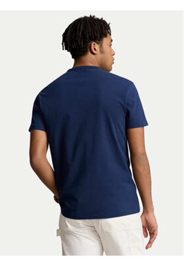 Polo Ralph Lauren T-Shirt 710916698018 Granatowy Regular Fit. Typ kołnierza: polo. Kolor: niebieski. Materiał: bawełna