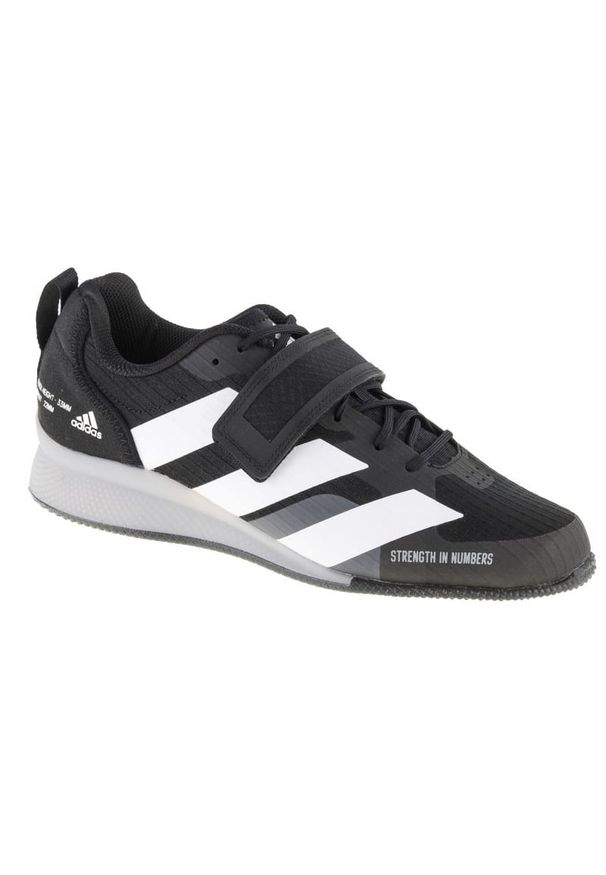 Adidas - Buty adidas Adipower Weightlifting 3 GY8923 czarne. Zapięcie: sznurówki. Kolor: czarny. Materiał: guma, syntetyk, materiał. Szerokość cholewki: normalna. Sport: fitness