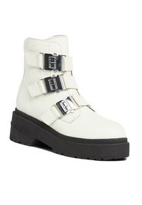 Tommy Jeans Botki Tjw Chunky Boot Hardware EN0EN02443 Écru. Materiał: skóra #4