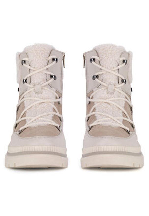 Remonte Trzewiki D0C80-80 Beżowy. Kolor: beżowy. Materiał: skóra