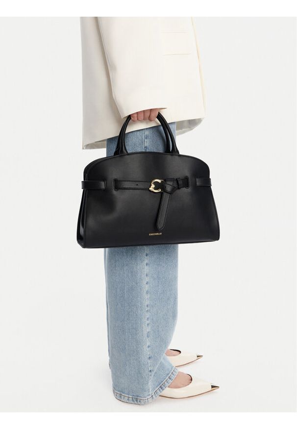 Coccinelle Torebka TLA Coccinellesabine E1 TLA 18 04 01 Czarny. Kolor: czarny. Materiał: skórzane