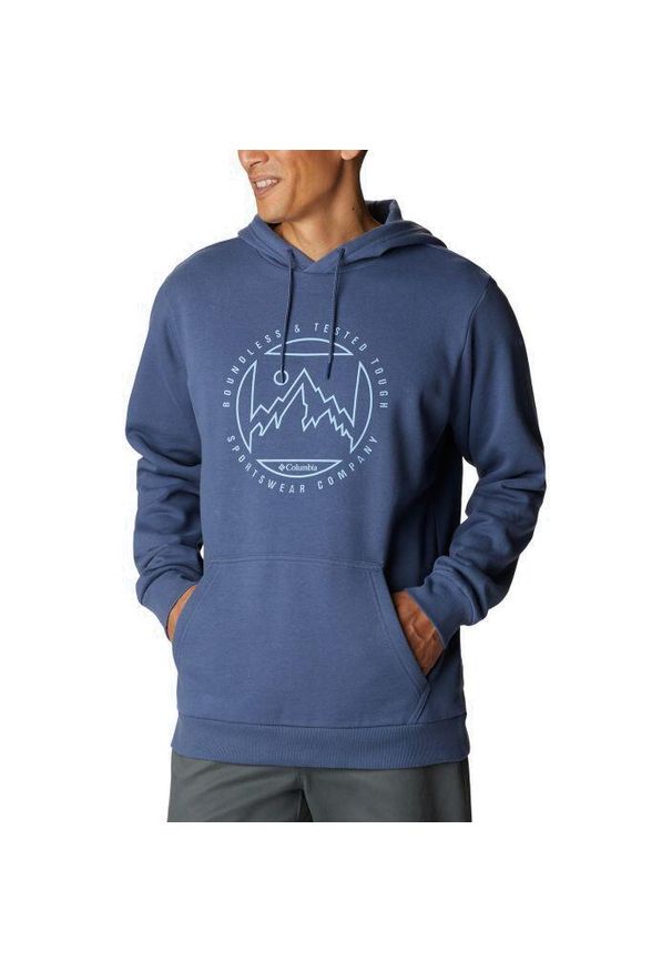 columbia - Bluza trekkingowa męska Columbia CSC Graphic Hoodie. Kolor: niebieski