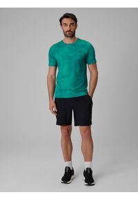 4f - 4F Spodenki treningowe szybkoschnące męskie - czarne XXL. Kolor: czarny. Materiał: materiał. Sport: fitness #1