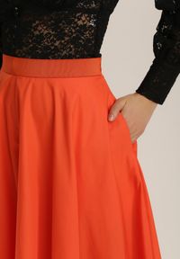 Renee - Pomarańczowe Spodnie Qyroris. Kolor: pomarańczowy #3