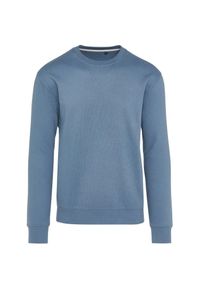SG - Bluza Unisex Dla Dorosłych Z Bawełny Ringspun Bez Metki. Kolor: niebieski, szary. Materiał: bawełna