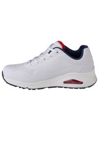 skechers - Buty sportowe Sneakersy damskie, Uno-Stand on Air. Kolor: biały. Materiał: materiał, syntetyk, tkanina. Sport: turystyka piesza