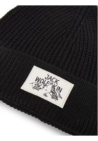 Jack Wolfskin Czapka Badge A61610 Czarny. Kolor: czarny. Materiał: akryl, materiał #3