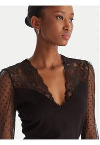 Morgan Bluzka 252-TARSILA Czarny Slim Fit. Kolor: czarny. Materiał: syntetyk, wiskoza #8