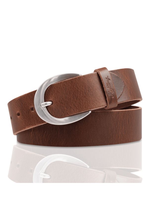 Mustang - MUSTANG PASEK SKÓRZANY MUS-W0057 0670 40mm Ledergürtel. Materiał: skóra