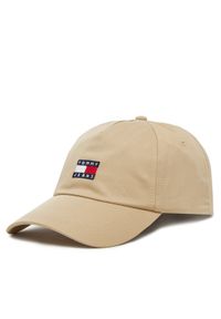 Tommy Jeans Czapka z daszkiem Heritage Core Cap AM0AM12933 Beżowy. Kolor: beżowy. Materiał: bawełna, materiał
